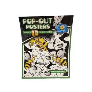 Bendon Pop Out Posters 8 3D 8 Inch X 10 Inch Coloring Mini Posters by Bendon